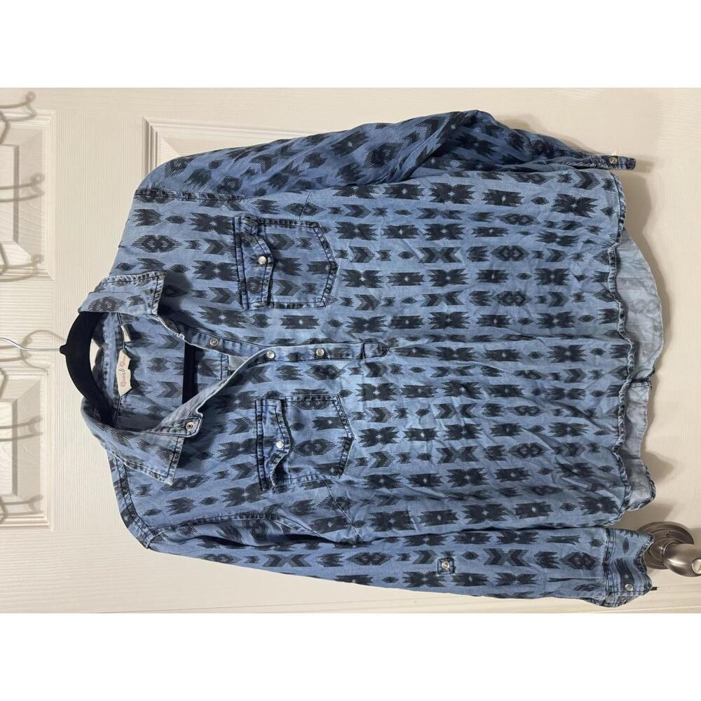River Rose popover denim top